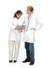 Προσαρμοσμένο άσπρο παλτό εργαστηρίων γιατρών, πολυ ιατρός νοσοκομείων κλινικών προσοχής ομοιόμορφος