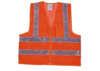 Πορτοκαλιά/κίτρινη υψηλή διαφάνειας εργασίας φανέλλα Vis στολών ελαφριά γεια για τον εργαζόμενο αποθηκών εμπορευμάτων