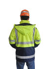 2 αντανακλαστικά σακάκια χειμερινής ασφάλειας των ατόμων σακακιών 300D Οξφόρδη χειμερινής εργασίας τόνου 