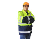 Δίχρωμα αναπνεύσιμα σακάκια χειμερινής ασφάλειας αντανακλαστικά, σακάκια εργασίας της Οξφόρδης γεια Vis 