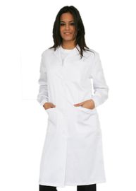 Κλασικό λεπτό κατάλληλο ιατρικό εργασίας παλτό εργαστηρίων στολών άσπρο Poplin και έξοχο Twill
